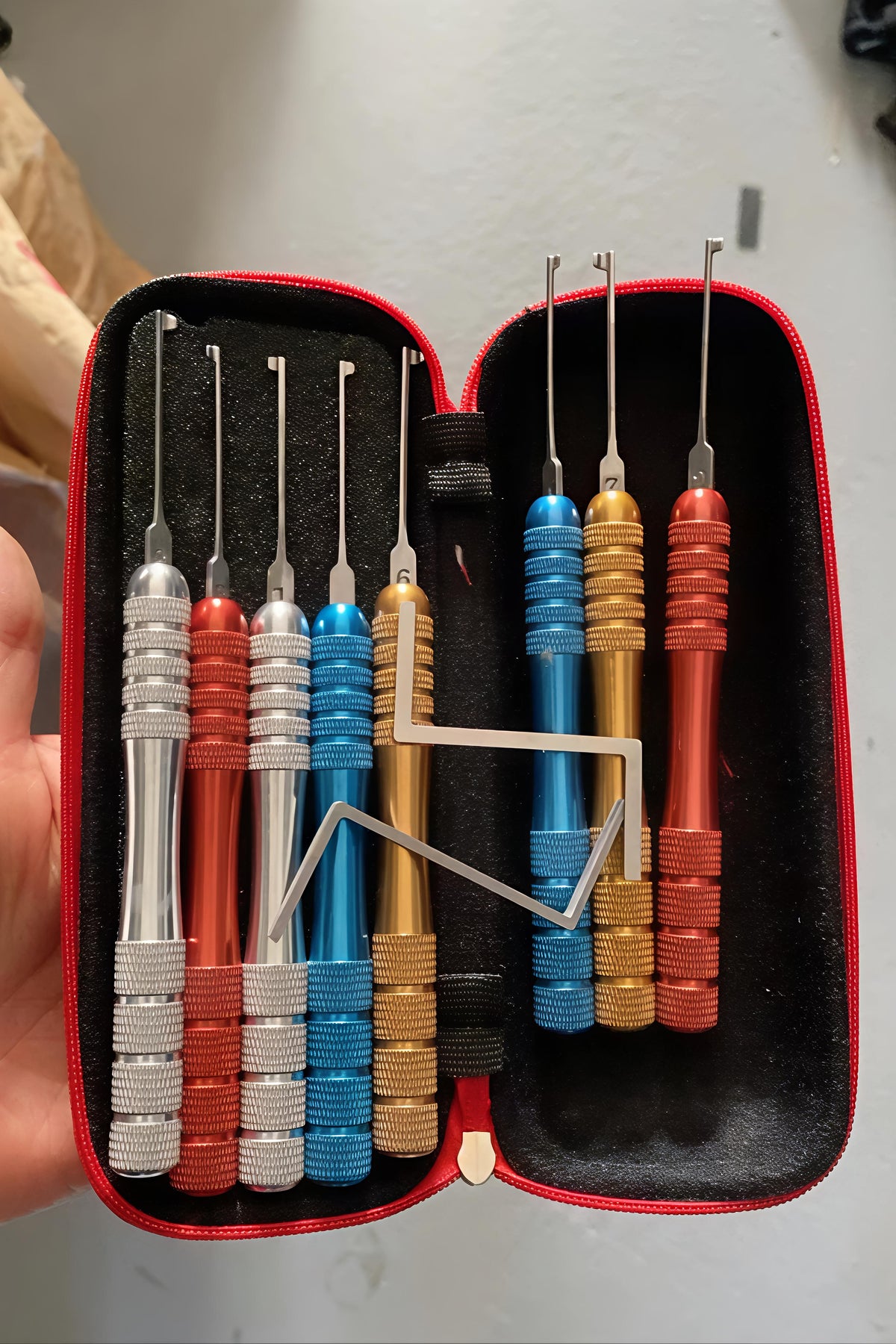 🧰HUK Color Kaba Hook 8Pcs Set | Professional Locksmith Lock Pick Tool Set