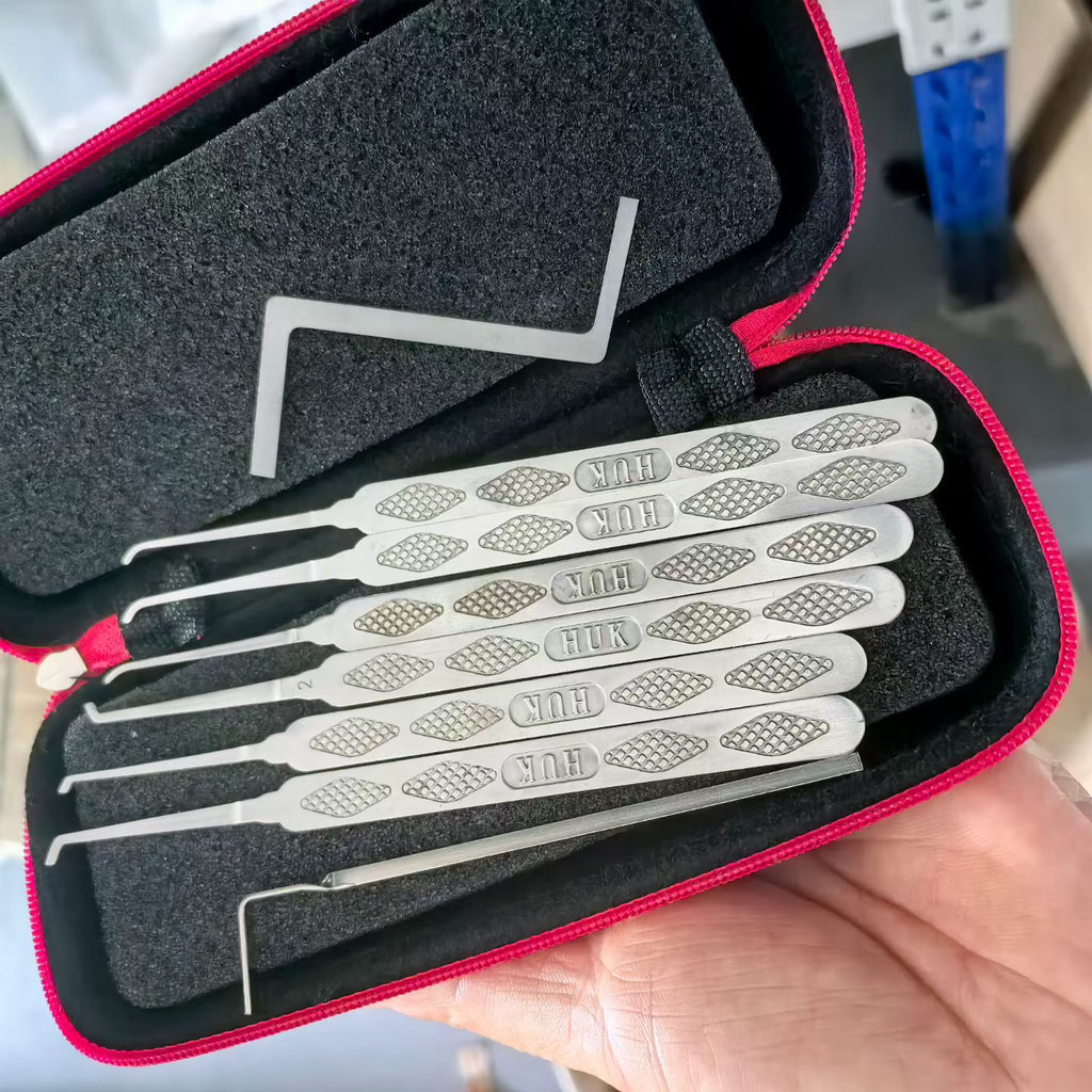 🧰HUK 6Pcs Pick Blade Set | Professional Locksmith Pick Tools