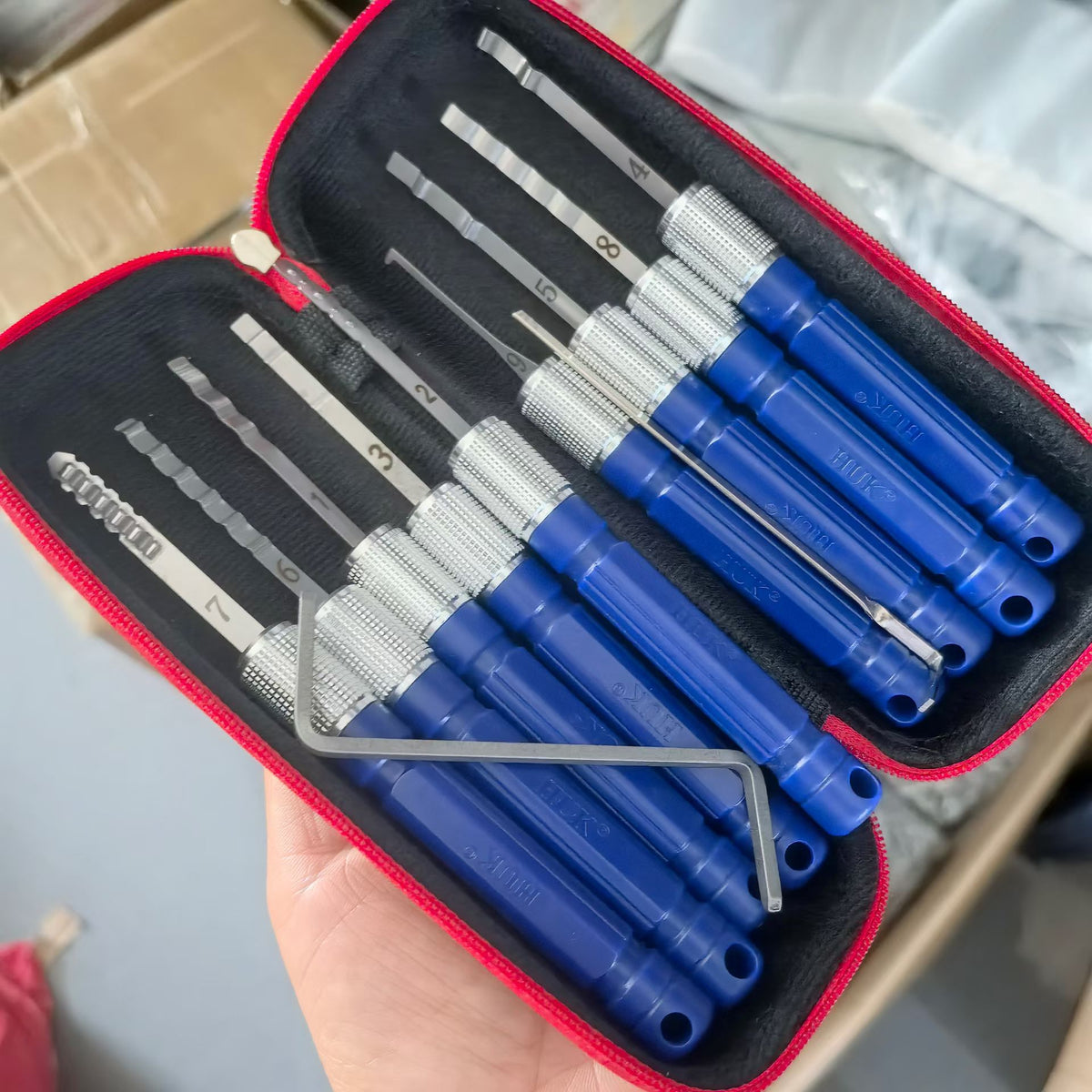 🧰HUK 9Pcs Quick Open Tool Set | Professional Locksmith Quick Entry Tools