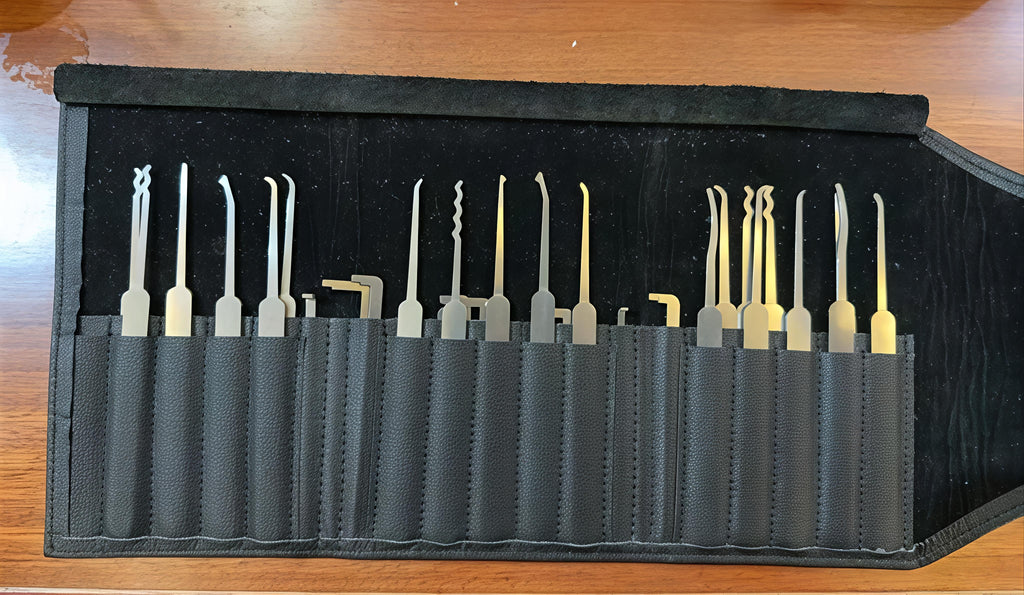 🧰Professional Locksmith Pick & Hook Tool Set with Leather Storage Pouch