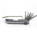 🧰H&H Folding Multi‑Function Lock Pick Set | Professional Portable Locksmith Pin Remover Tool