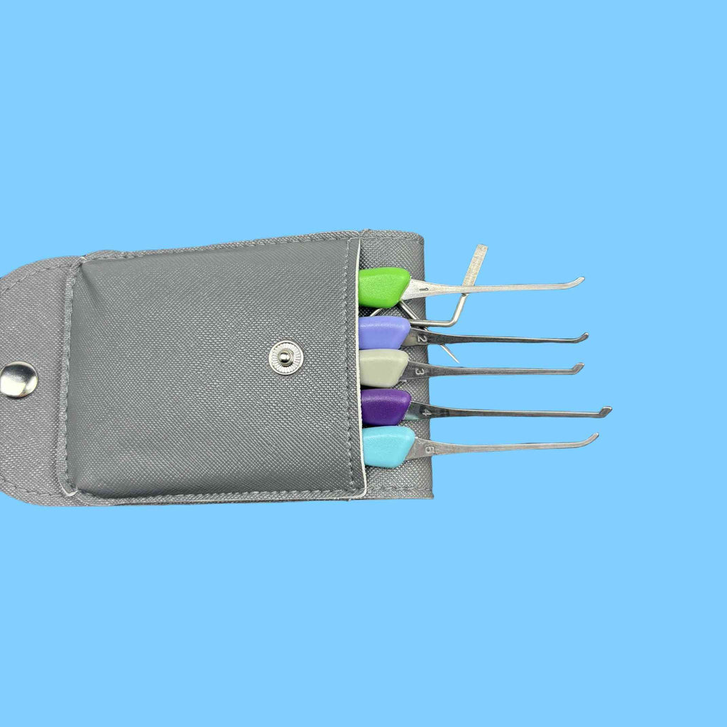 🔧 5‑Piece Lock Pick Set With Storage Pouch | Professional Locksmith Tools
